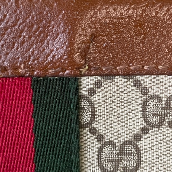 Authentic Gucci vintage web sherry clutch bag 010.378 (WN14) - Picture 3 of 13